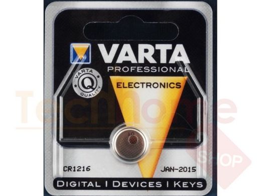 Элементы питания CR 1216  Varta  Electronics CR 1216 BL-1