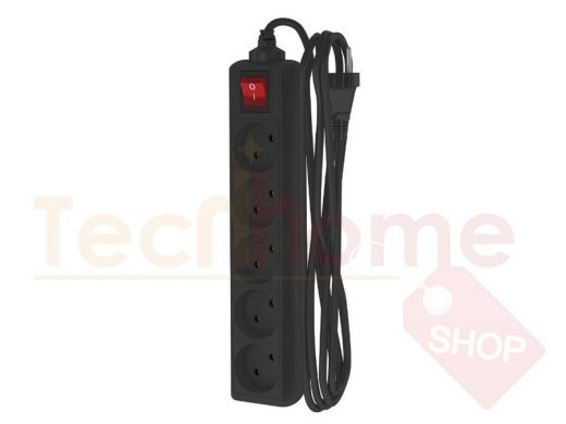 Сетевой удлинитель  ФОТОН 10-35S 5р 3м, 10А, выключатель (черный)