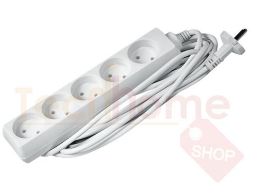 Сетевой удлинитель  JaZZway  EX-05-700 (5 роз.7,0 м) 10А, Макс.нагрузка 2200Вт