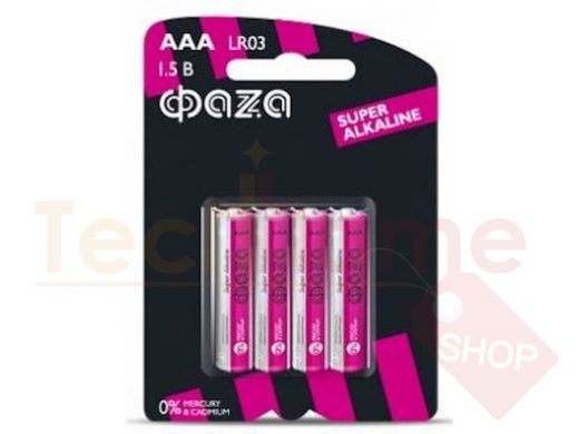 Батарейка LR03  ФАZА Super Alkaline (4)