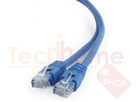 Патч-корд Cablexpert PP6U-0.5M/B кат.6, 0.5м, UTP литой, многожильный (синий) PP6U-0.5M/B