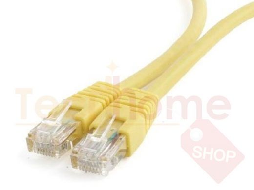 Патч-корд Cablexpert PP6U-0.5M/Y кат.6, 0.5м, UTP литой, многожильный (жёлтый) PP6U-0.5M/Y