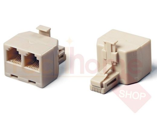 Разветвитель  US-12 RJ45 8P8C (джек) -> 2x8P8C (розетки) US-12