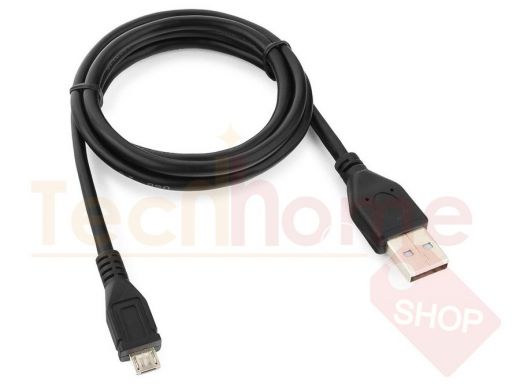 Кабель микро USB (AM/microBM)  1.0 м Pro Cablexpert CCP-mUSB2-AMBM-1M, USB 2.0,экран,черный