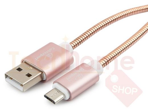 Кабель микро USB (AM/microBM)  0.5 м Cablexpert CC-G-mUSB02Cu-0.5M, USB 2.0, серия Gold, золото