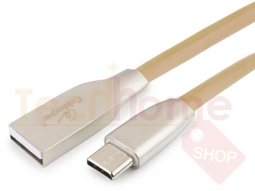 Шнур USB / Type-C Cablexpert CC-G-USBC01Gd-1M, AM/Type-C, серия Gold, длина 1м, золотой, блистер
