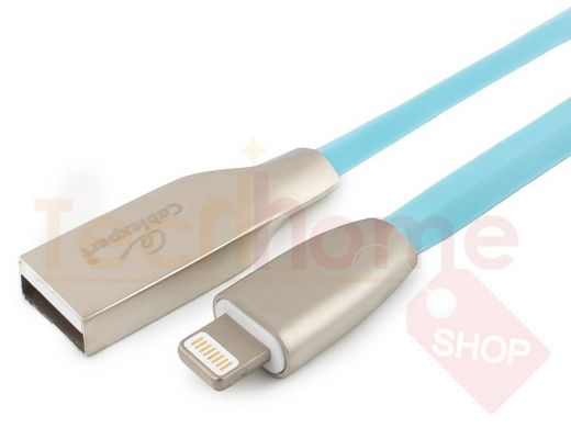 Шнур USB / Lightning (iPhone) Cablexpert CC-G-APUSB01Bl-1M синий