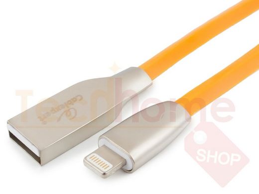 Шнур USB / Lightning (iPhone) Cablexpert CC-G-APUSB01O-1M оранжевый,Gold