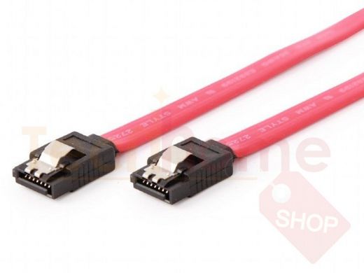 Кабель интерфейсный SATAIII Cablexpert CC-SATAM-DATA-XL, 100см, 7pin/7pin, защелка, пакет CC-SATAM-D