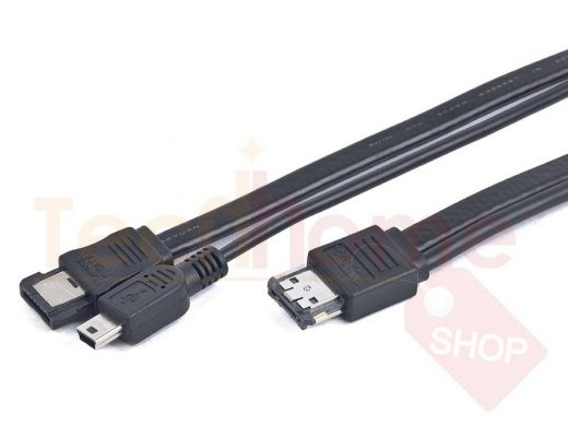 Кабель питания и интерфейсный Y-кабель eSATAp - eSATA/Mini USB, 1м, пакет CC-ESATAP-ESATA-USB5P-1M