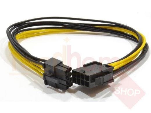 Удлинитель кабеля питания Cablexpert CC-PSU-84, PCI-Express 6+2pin M/ PCI-Express 6+2pin F, 30см CC-
