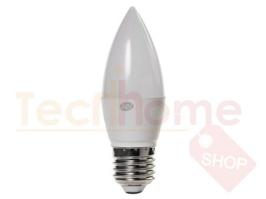 Светодиодная лампа  REV Classic C37 Е27 7W, 2700K, теплый свет, свеча