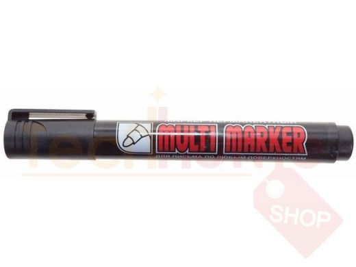 Маркер перманентный Crown Multi Marker 3 мм, черный, пулевидный