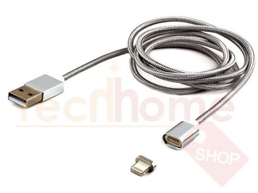 Шнур USB / Lightning (iPhone) Cablexpert CC-USB2-AMLMM-1M алюминиевые