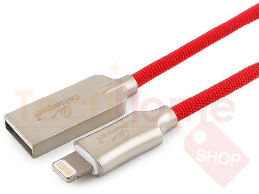 Шнур USB / Lightning (iPhone) Cablexpert CC-P-APUSB02R-1.8M, MFI, AM, серия Platinum, длина 1.8м, к