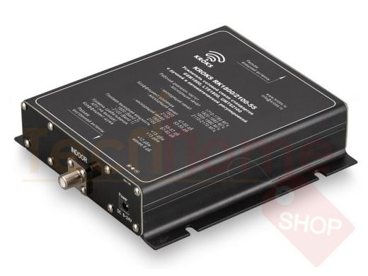 Двухдиапазонный репитер GSM1800 и 3G сигнала 55 дБ KROKS RK1800/2100-55