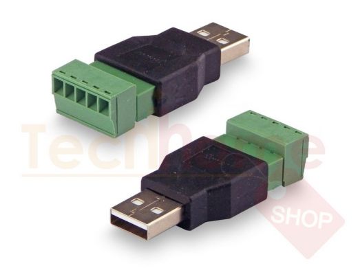 Переходник USB(male) - клеммная колодка винтовая