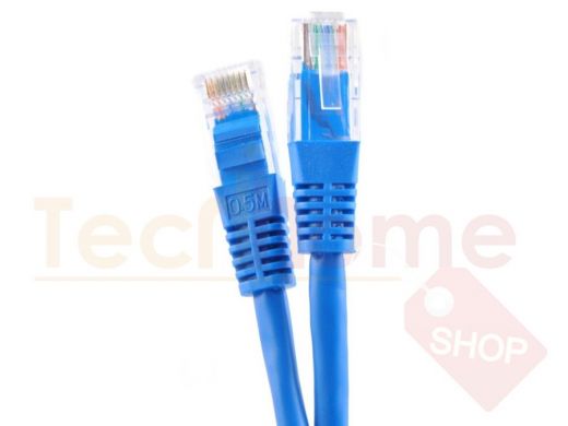 Патч-корд BW1485 UTP 5e кат. RJ45 вилка - RJ45 вилка, длина 0.5 м, синий