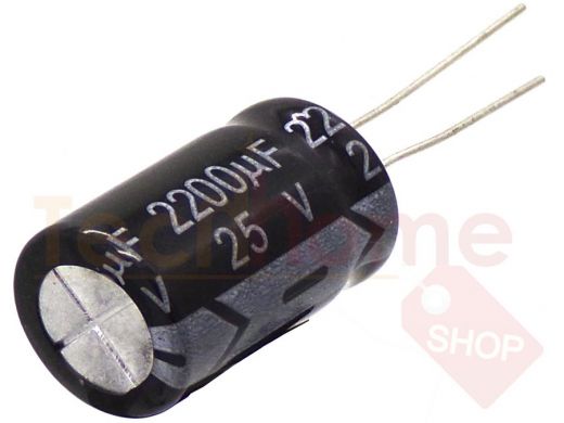 Конденсатор электролитический  2200mf x 25V   BURNON 105 комп