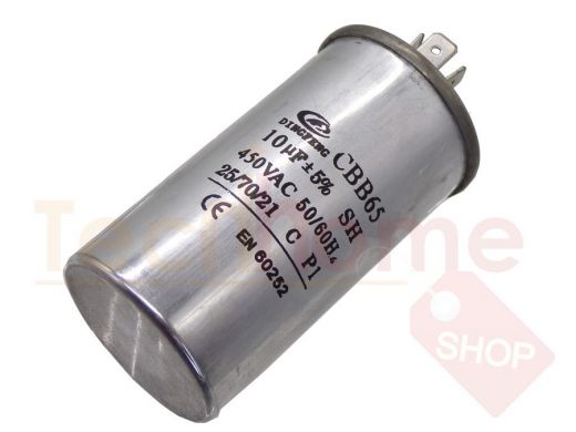 Конденсаторы пусковые    10,0mf x 450 VAC +-5%/50Hz(60Hz)CBB-65A клеммы/метал .корпус