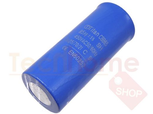 Конденсаторы пусковые    85,0mf x 450 VAC +-5%/50Hz(60Hz)CBB-60H клеммы/метал .корпус
