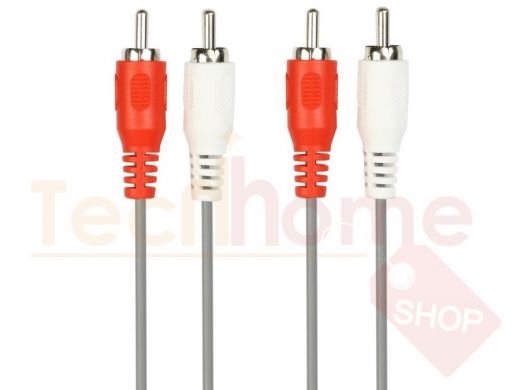 Шнур 2тюльпана / 2тюльпана  5м Smartbuy 2RCA - 2RCA, в пакете (KA225)