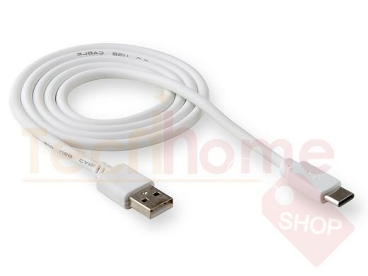 Шнур USB / Type-C Walker C110, зип-пакет,  белый