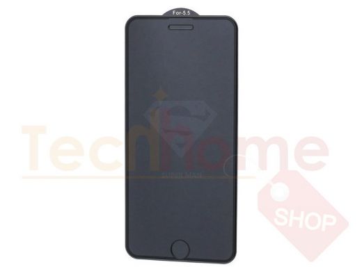 Стекло защитное iPhone  7/8 Plus, 6D с гравировкой, Super man
