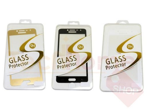 Защитное стекло Samsung Galaxy J7 (2018), Full Glass - Base G, белое