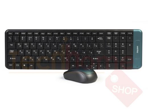 Беспроводной комплект клавиатура+мышь Smartbuy 222358AG черный (SBC-222358AG-K)