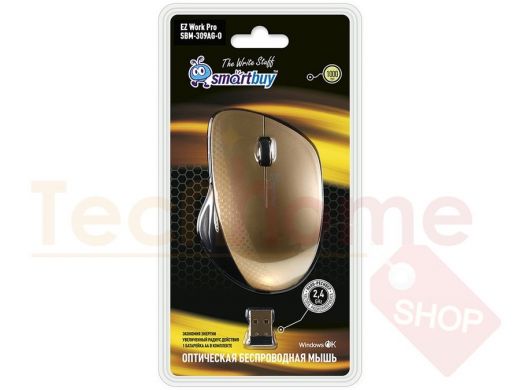 Мышь беспроводная Smartbuy 309AG золотой металлик (SBM-309AG-O)/40/
