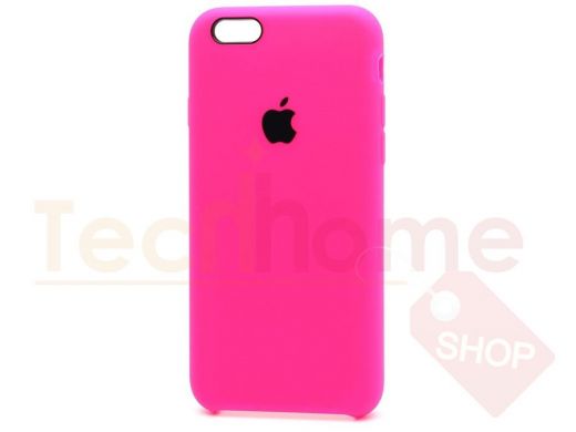 Чехол iPhone XR, Silicone Case, покрытие Soft touch, с лого, 040, ярко розовый
