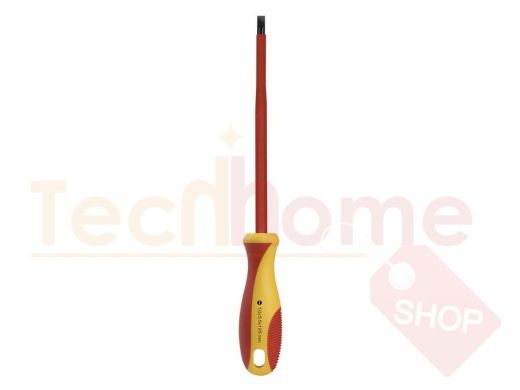 Отвертка диэлектрическая шлицевая SL5.5x125, до 1000В, VDE, прорез.ручка, серт.испыт.