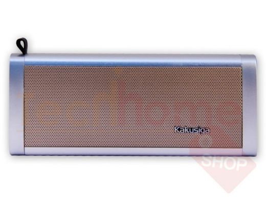 Колонка Bluetooth  размер 16,7х7х3,4, мощность 10 Вт. серо-золотая