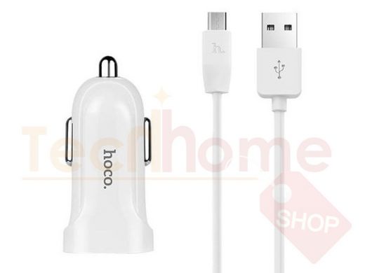 ЗУ в прикуриватель HOCO Z2A MicroUSB (2400mA, 5V)