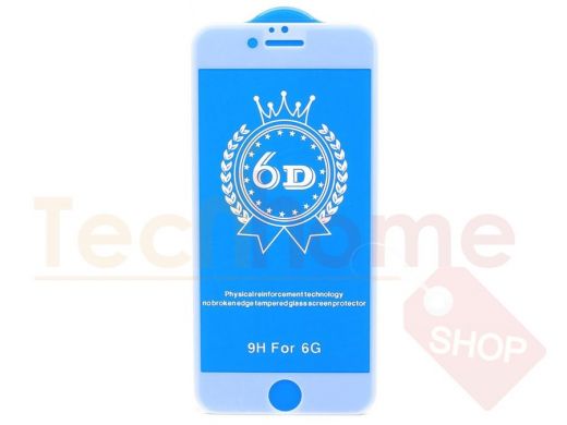 Стекло защитное iPhone  6/6S, T.M, 6D, белое