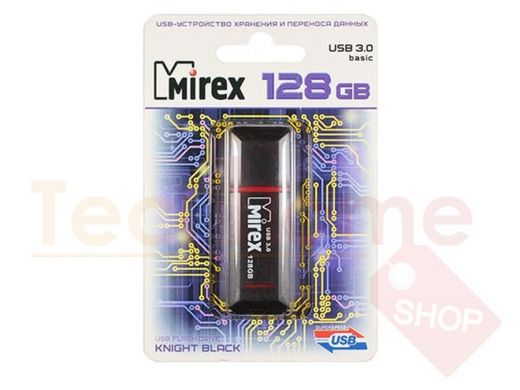 Накопитель USB 128GB  Mirex  Knight Black (USB 3.0)