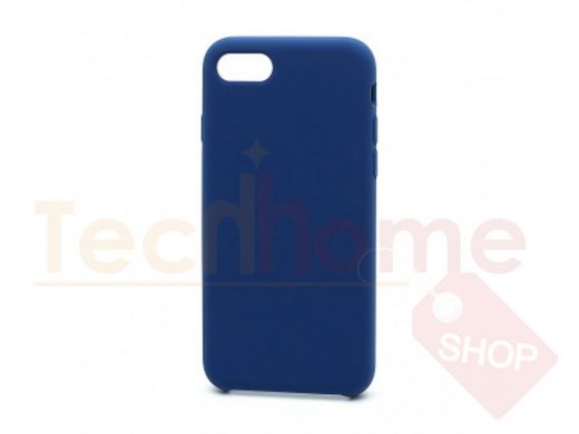 Чехол iPhone 7/8, Silicone Case, покрытие Soft touch, без лого, 020, синий
