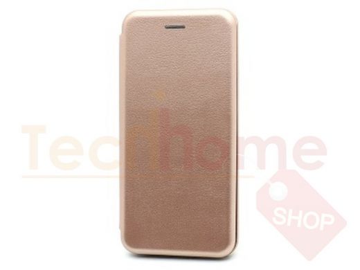 Чехол Xiaomi Redmi Note 7, BF, книжка с кожаной вставкой, розовый