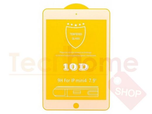 Защитное стекло для планшета, App iPad mini 4/5, Full GC, тех.пак, белое