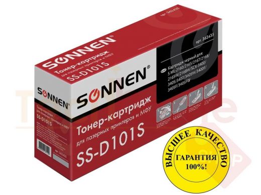 Картридж лазерный SONNEN (SS-D101S) для SAMSUNG ML2160-2168/SCX-3400/05-07, рес. 1500 стр.