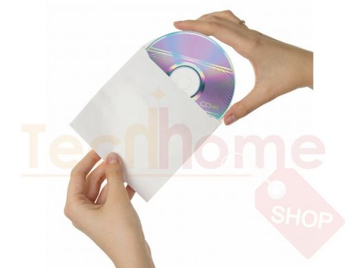 Конверты для CD/DVD с окном BRAUBERG (БРАУБЕРГ), КОМПЛЕКТ 25шт, бумажные, клей декстрин, 125х125мм