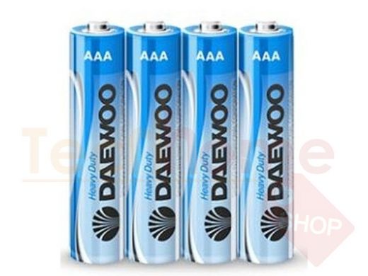 Батарейка R03  Daewoo  ( в блистере :4шт  , в коробке: 40шт) (цена за 1 элемент)
