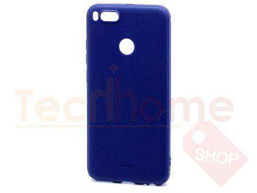 Чехол Xiaomi Mi 6 Plus, QU Lovely Fruit, силикон, в упаковке, матовый, синий