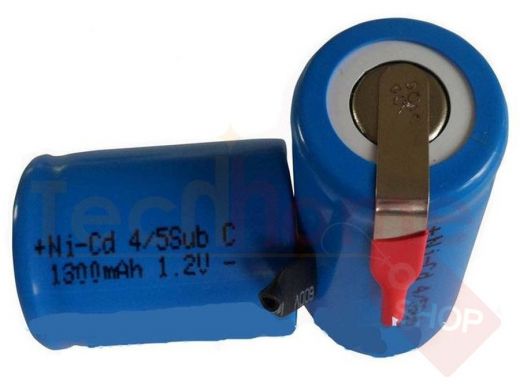 Аккумулятор для шуруповерта SUNRISING Ni-Cd 4/5SC 1300 мАч, (10C) с лепестками