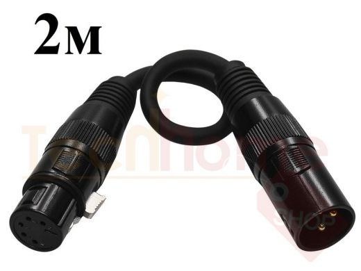 Кабель Орбита 5pin-XLR 2м (3pin Male-5pin Female) 2м