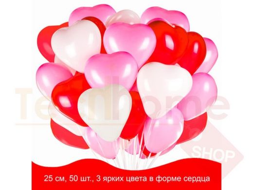 Шары воздушные в форме сердца ЗОЛОТАЯ СКАЗКА, 12