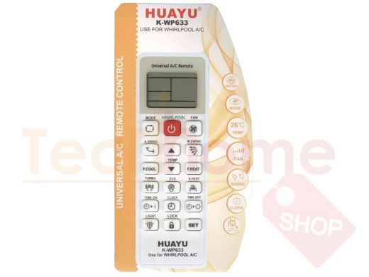 Пульт для кондиционера  Huayu для WHIRLPOOL K-WP633 универсальный