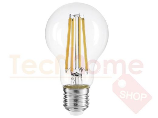 Светодиодная лампа A60 Е27  8W 3000K  JazzWay PLED OMNI CL 800Lm 230/50 стекло,нитевый излучатель