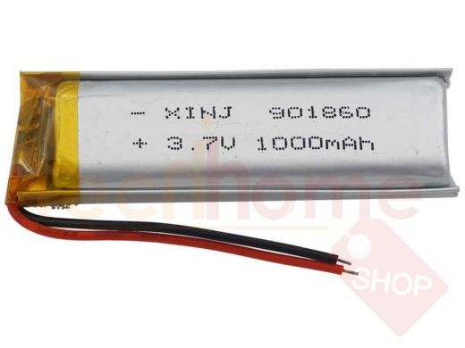 Аккумулятор Li-pol с выводами 901860 3,7 В., 1000мАч